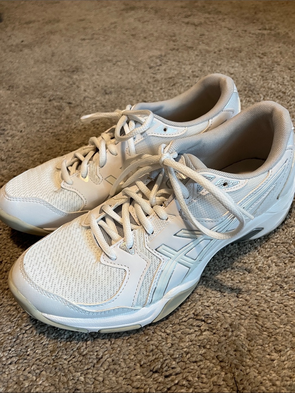 ASICS Women's White Athletic Court Sneakers